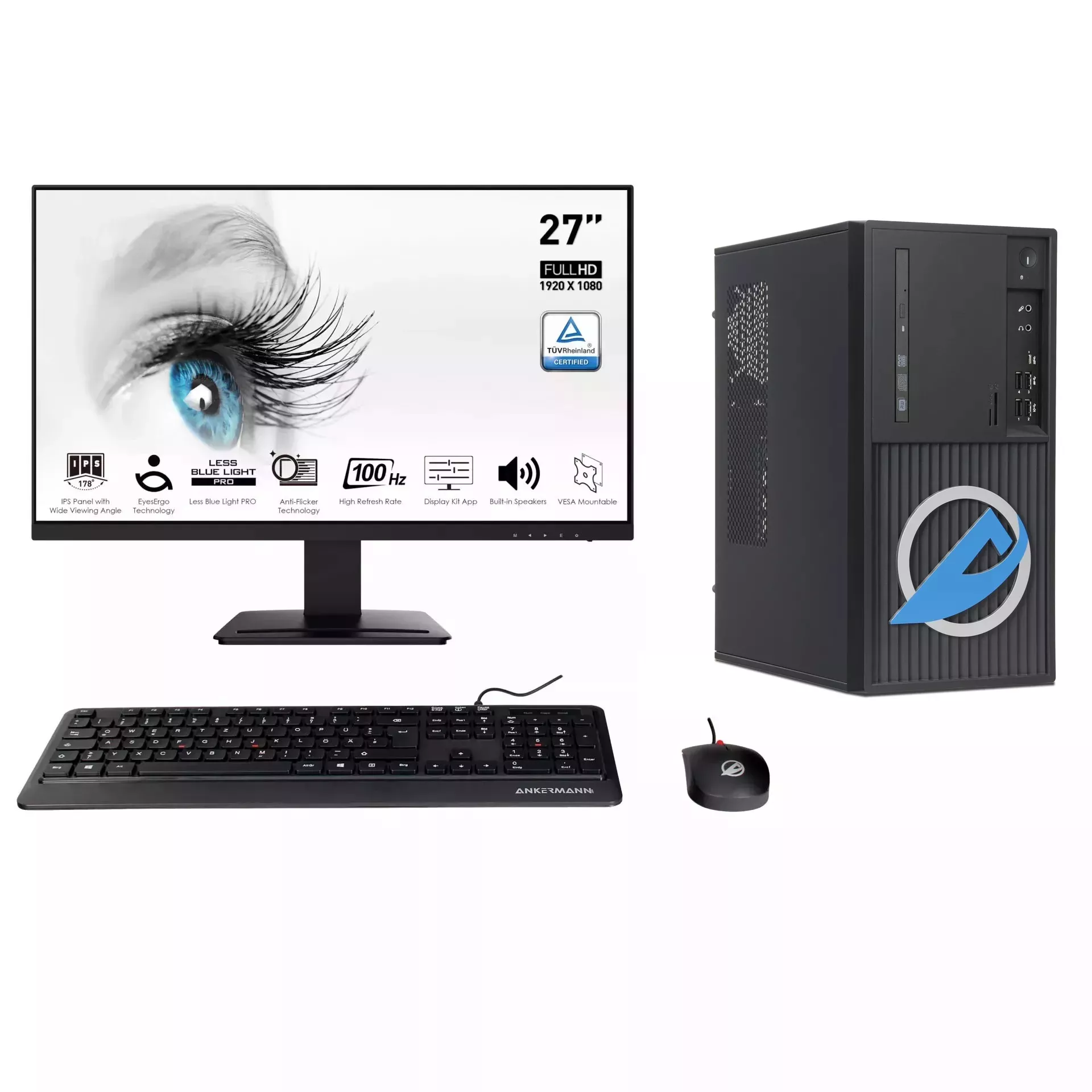 Office Bundle PC | Intel Core i5-8500 | 16GB RAM | 1TB NVMe SSD | Windows 11 | WiFi | 27" Monitor | Mouse & Keyboard | MS Office 2024 Office Bundle PC | Intel Core i5-8500 | 16GB RAM | 1TB NVMe SSD | Windows 11 | WiFi | 27" Monitor | Mouse & Keyboard | MS Office 2024
