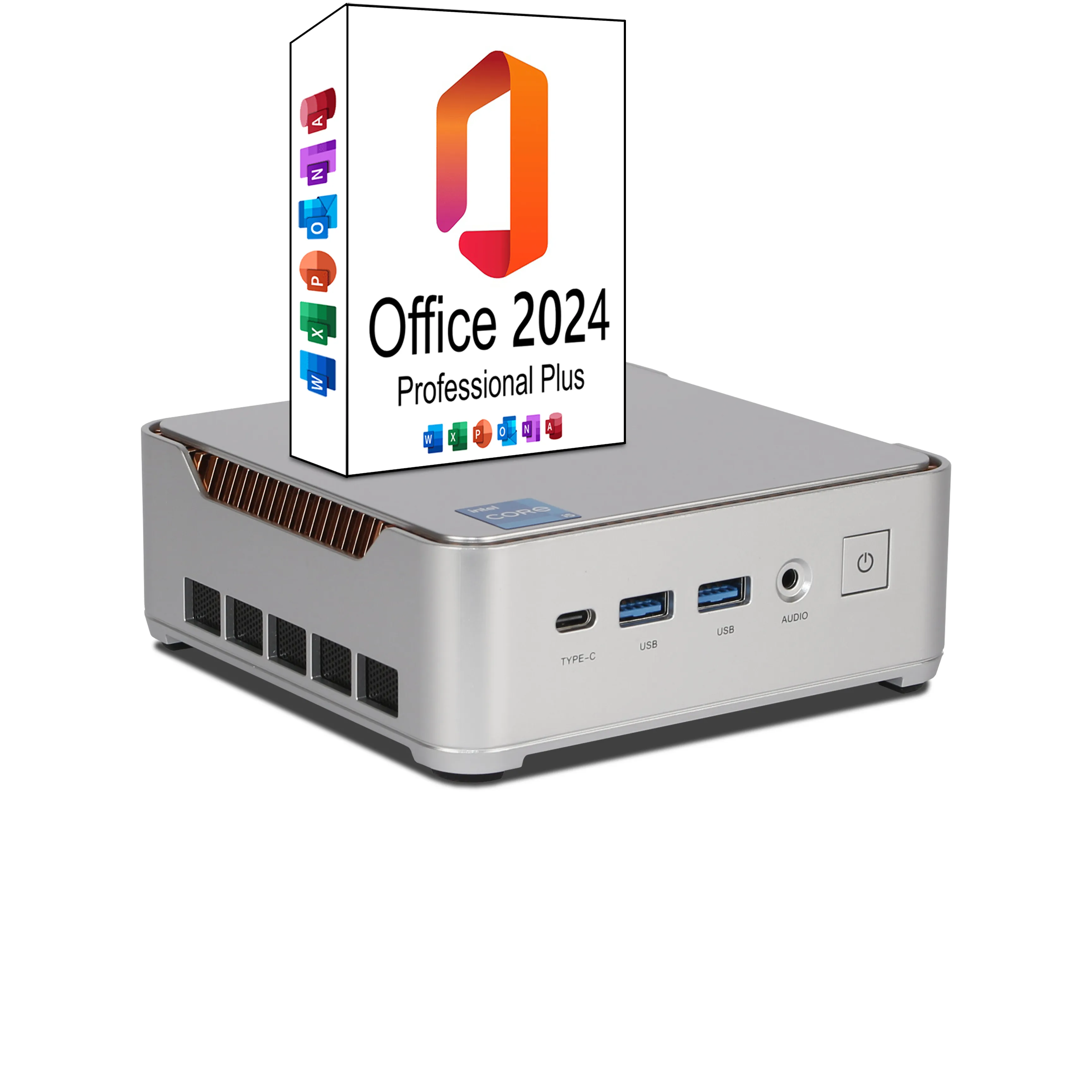 Ank-IX H2 Mini PC | 32GB RAM | 1TB NVMe SSD | Windows 11 | Intel Core i5 14450HX | WLAN & Bluetooth | MS Office 2024 Ank-IX H2 Mini PC | 32GB RAM | 1TB NVMe SSD | Windows 11 | Intel Core i5 14450HX | WLAN & Bluetooth | MS Office 2024
