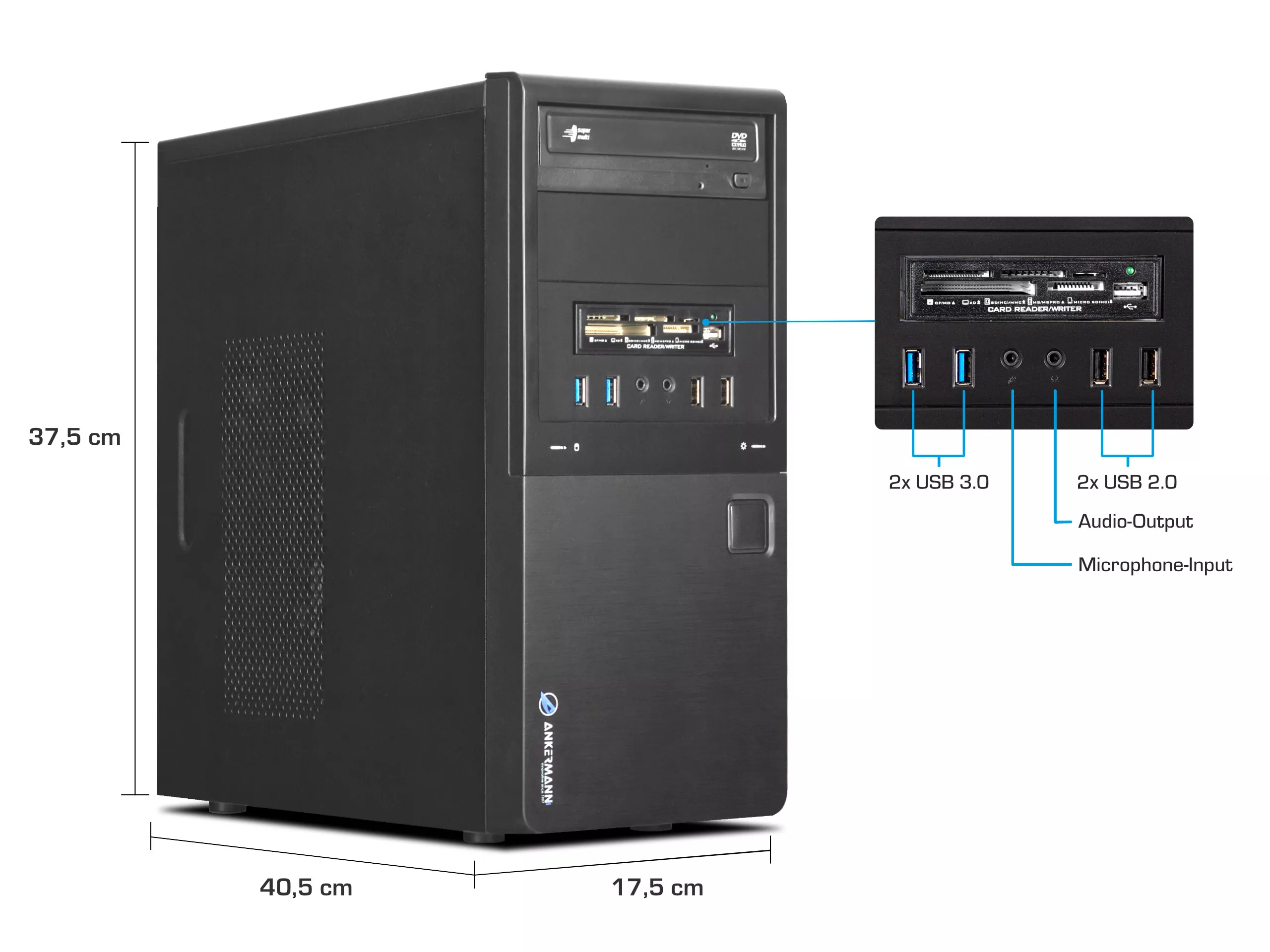 Business Office Work PC | AMD Ryzen 5 8500G | 32GB DDR5 RAM | 1TB NVMe SSD | Windows 11 | MS Office 2024