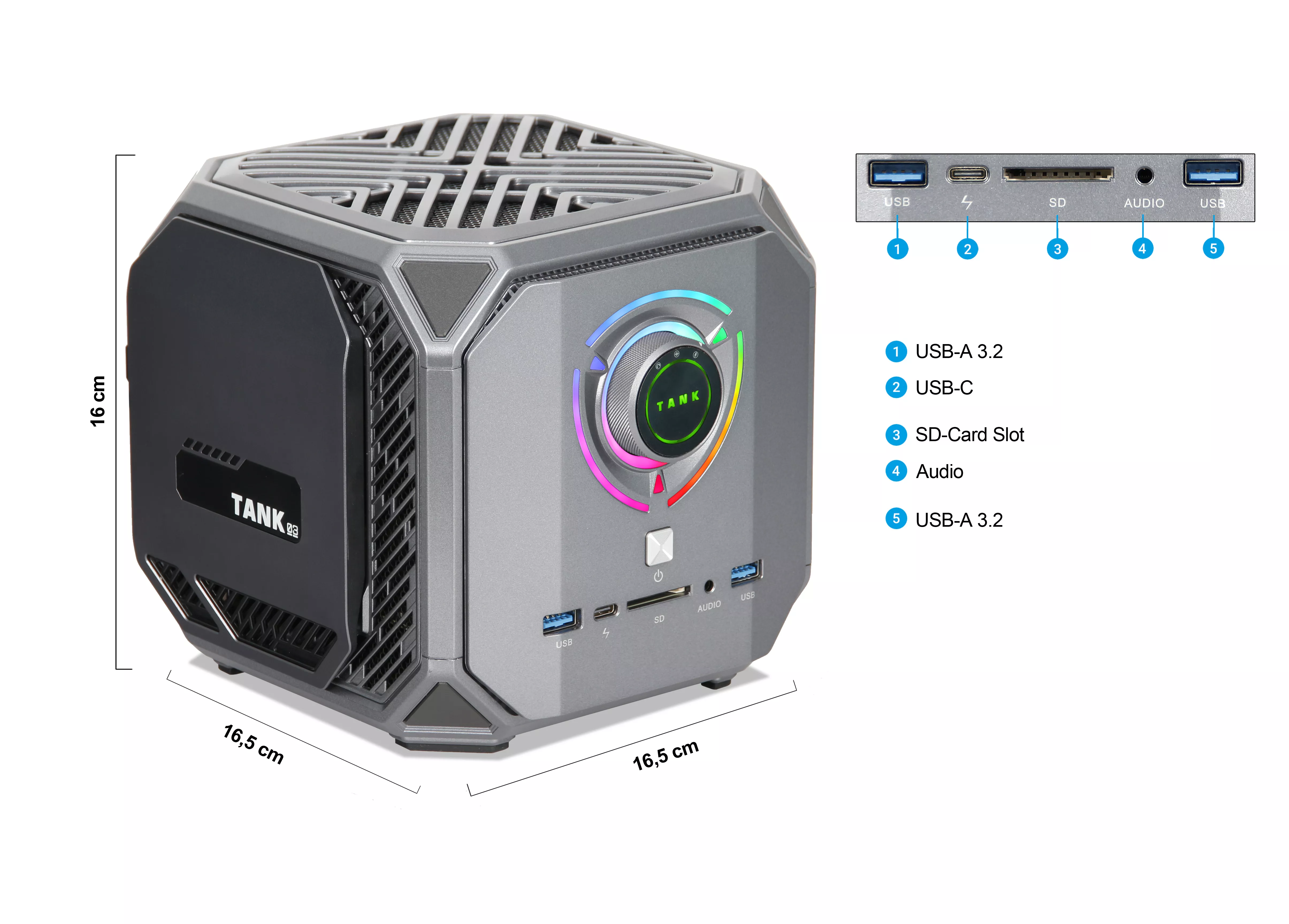 Wildrabbit Tank V3 | Intel Core i9-12900H | Nvidia GeForce RTX4060 8Go | 32Go DDR5 RAM | 1To NVMe SSD | Windows 11 | WiFi & Bluetooth | MS Office 2024