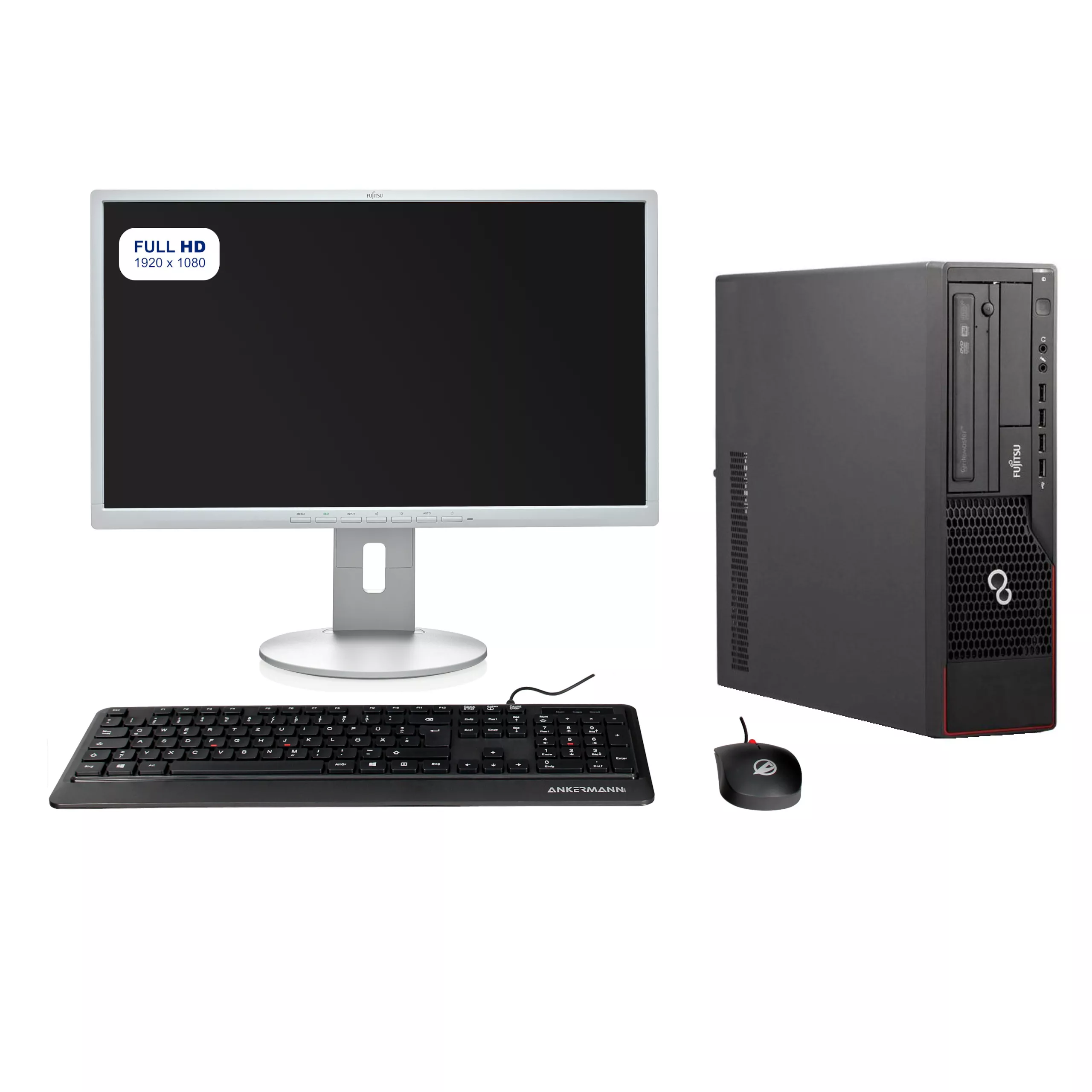 BACK to SCHOOL PC Silent | Intel Core i5-3470 | 8Go RAM | 480Go SSD | 500Go HDD | Windows 10 | WiFi | Écran 23.8" | Souris & clavier | MS Office 2021