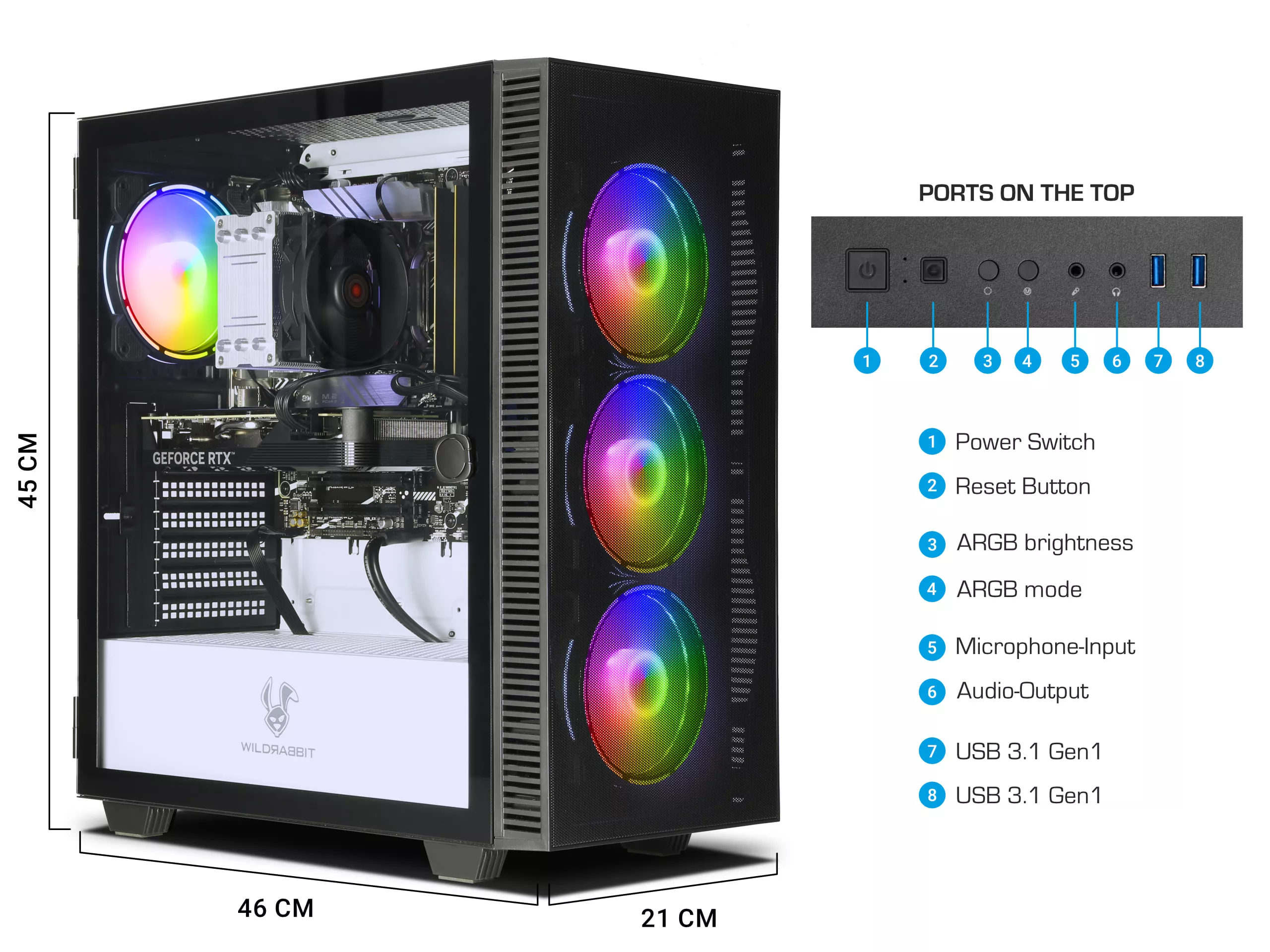 Highscore Gaming V3 | Intel Core i9-12900KF | Nvidia GeForce RTX 4060 Ti 8Go | 32Go DDR5 RAM | 1To NVMe SSD | Windows 11 | WiFi & Bluetooth | Libre Office