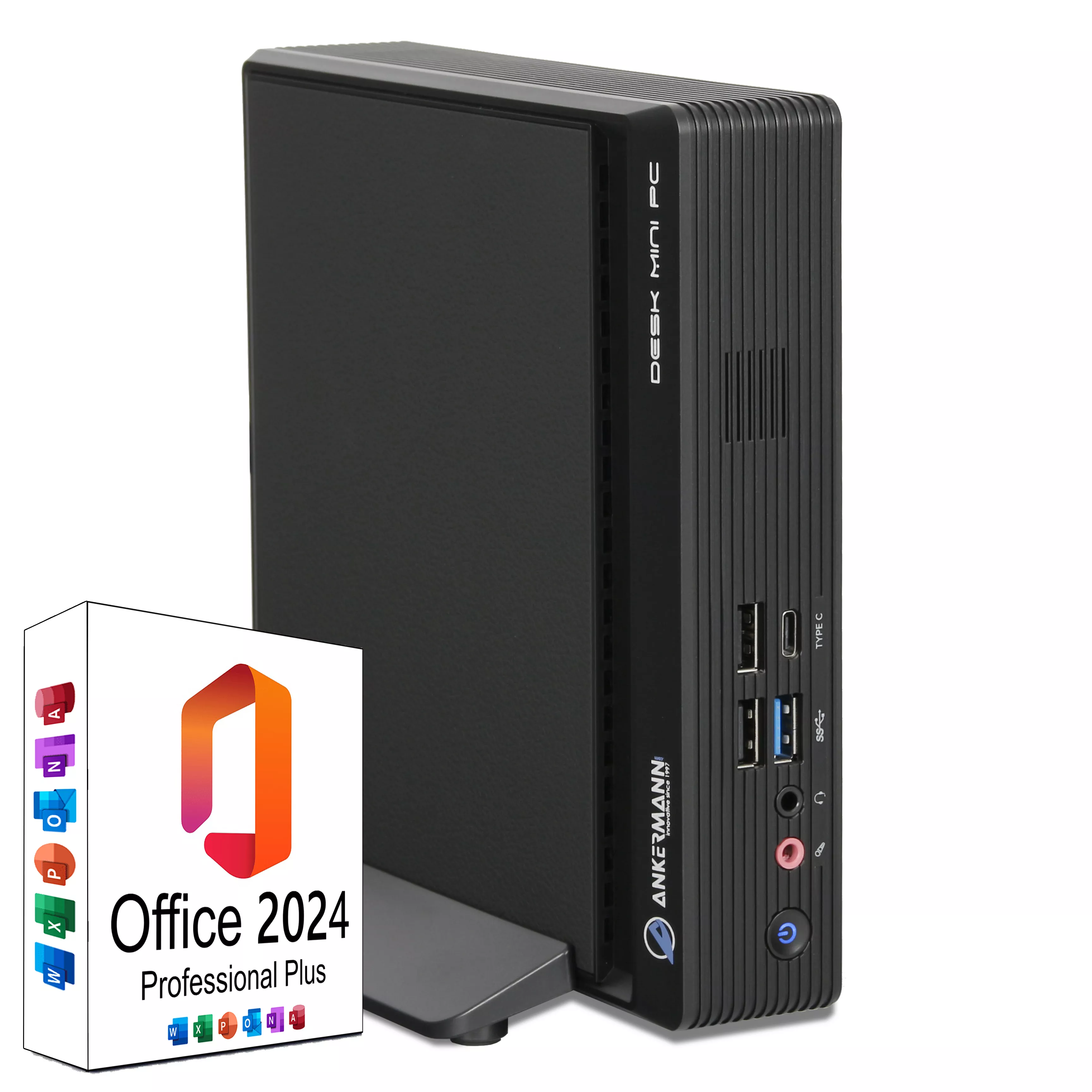 Ankermann PN61 Mini PC | Intel Core i7-12700 | 16GB RAM | 1TB NVMe SSD | Windows 11 | WLAN & Bluetooth | MS Office 2024