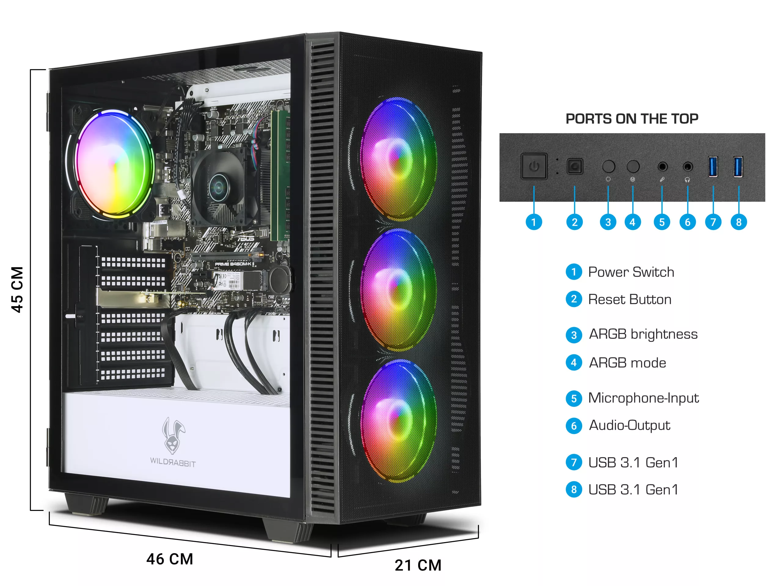 Business Office Work V2 | AMD Ryzen 5 5600G | 32Go RAM | 1To NVMe SSD | Windows 11 | WiFi | Libre Office