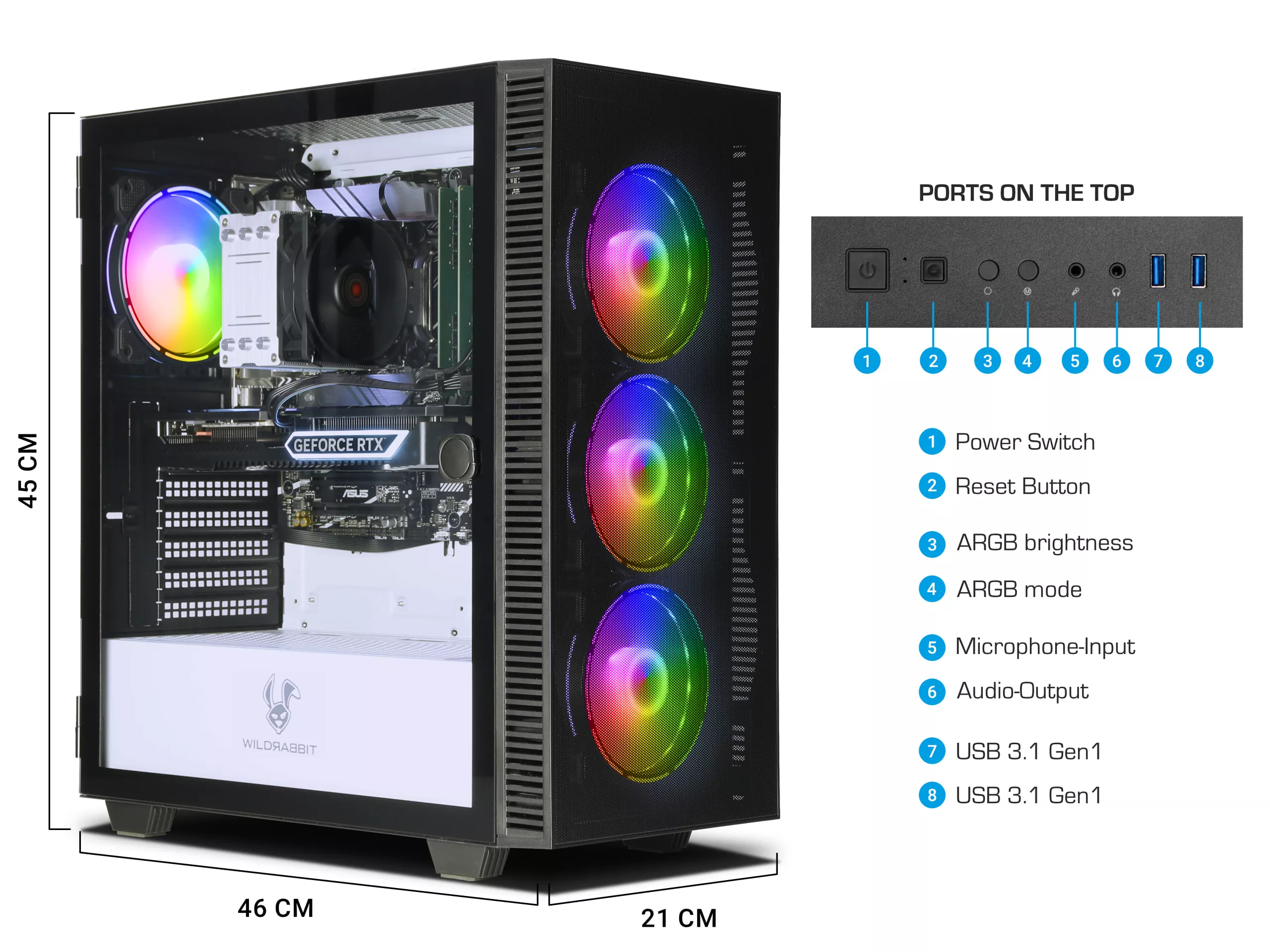 Gaming V3 Series RTX 4070 | Intel Core i7-12700F | Nvidia GeForce RTX 4070 12Go | 32Go RAM | 1To NVMe SSD | Windows 11 | Libre Office