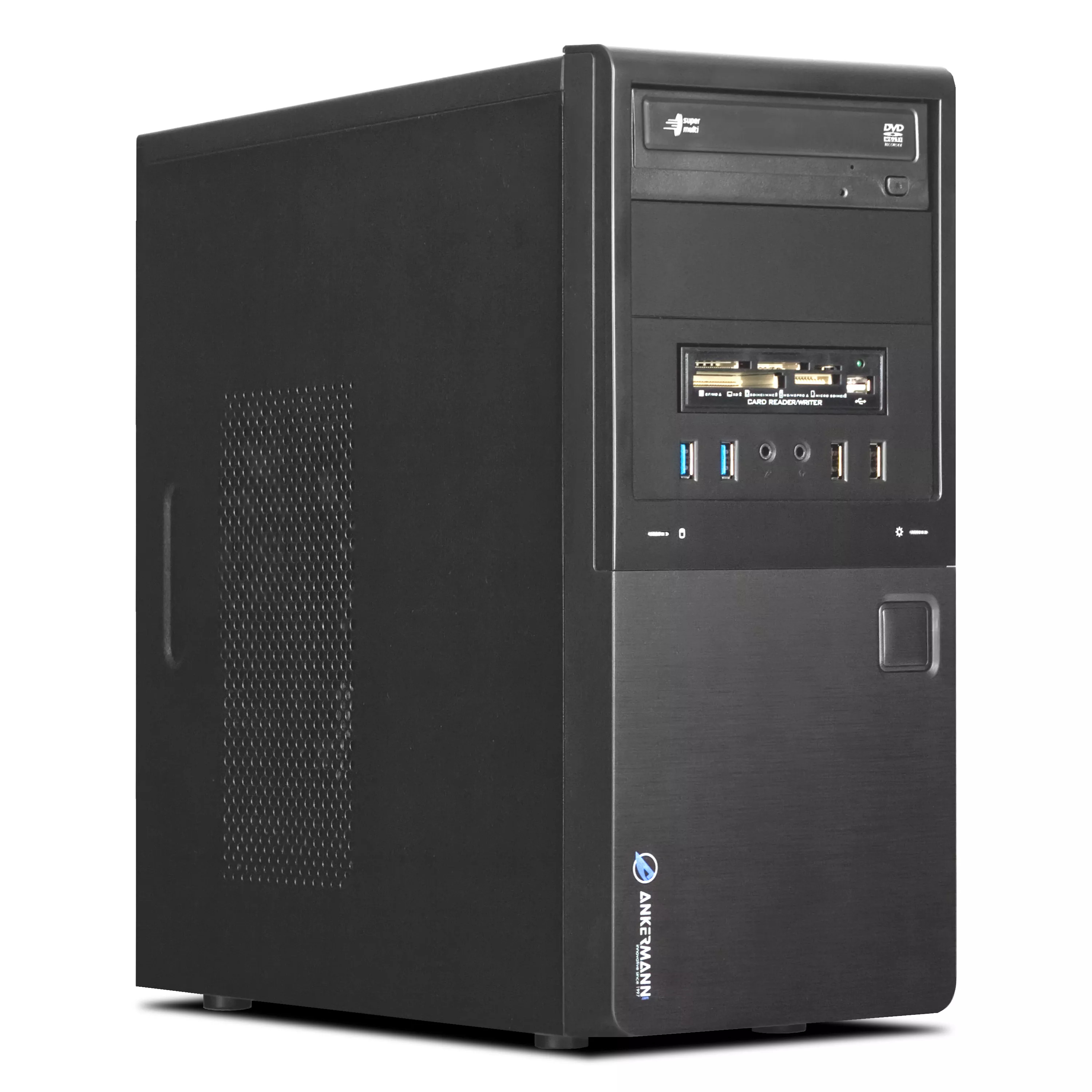 Business Work Multimedia PC leise schnell | Intel Core I5-13400 | 32GB RAM | 1TB NVMe SSD | Windows 11 | WLAN