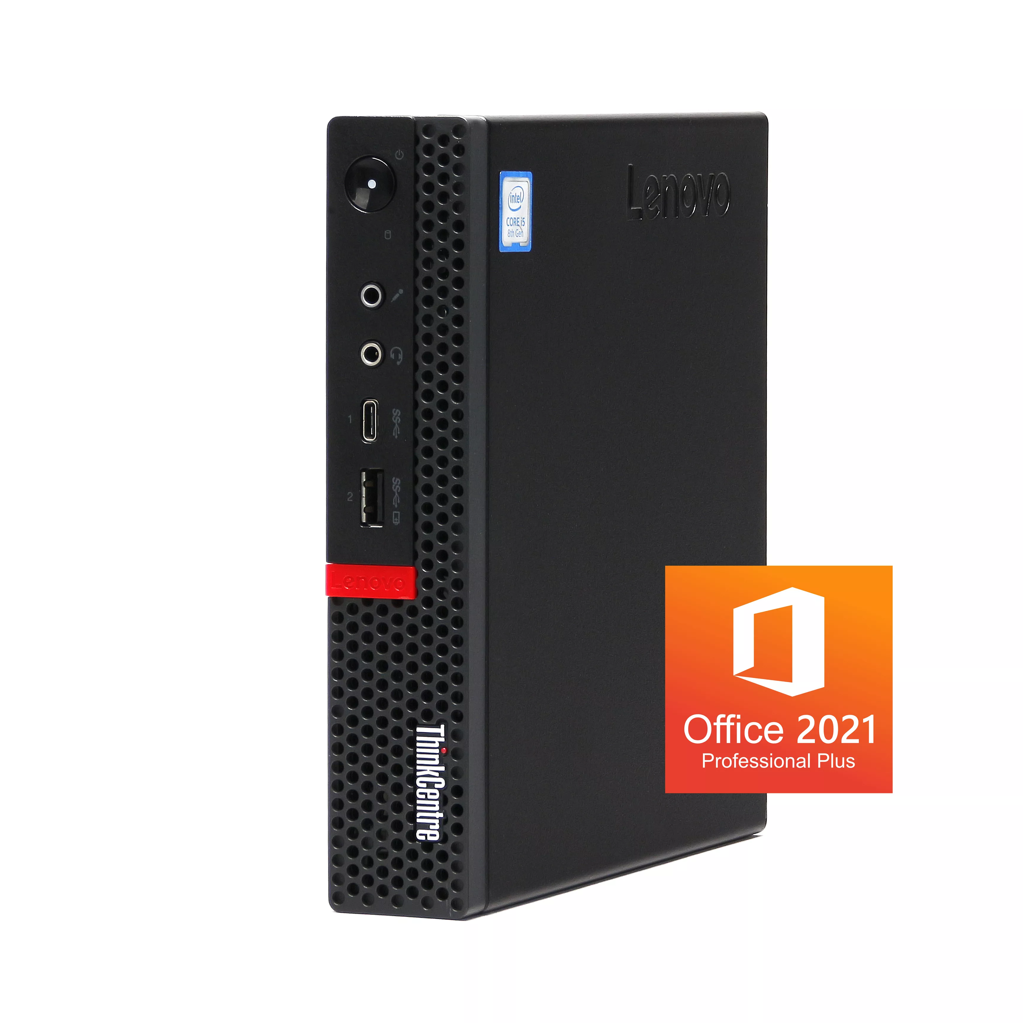 ThinkCentre M720q Mini PC Dapeng i5 | Intel Core i5-8400T | 8GB RAM | 1TB NVMe SSD | 256GB SSD | Windows 11 | MS Office 2021