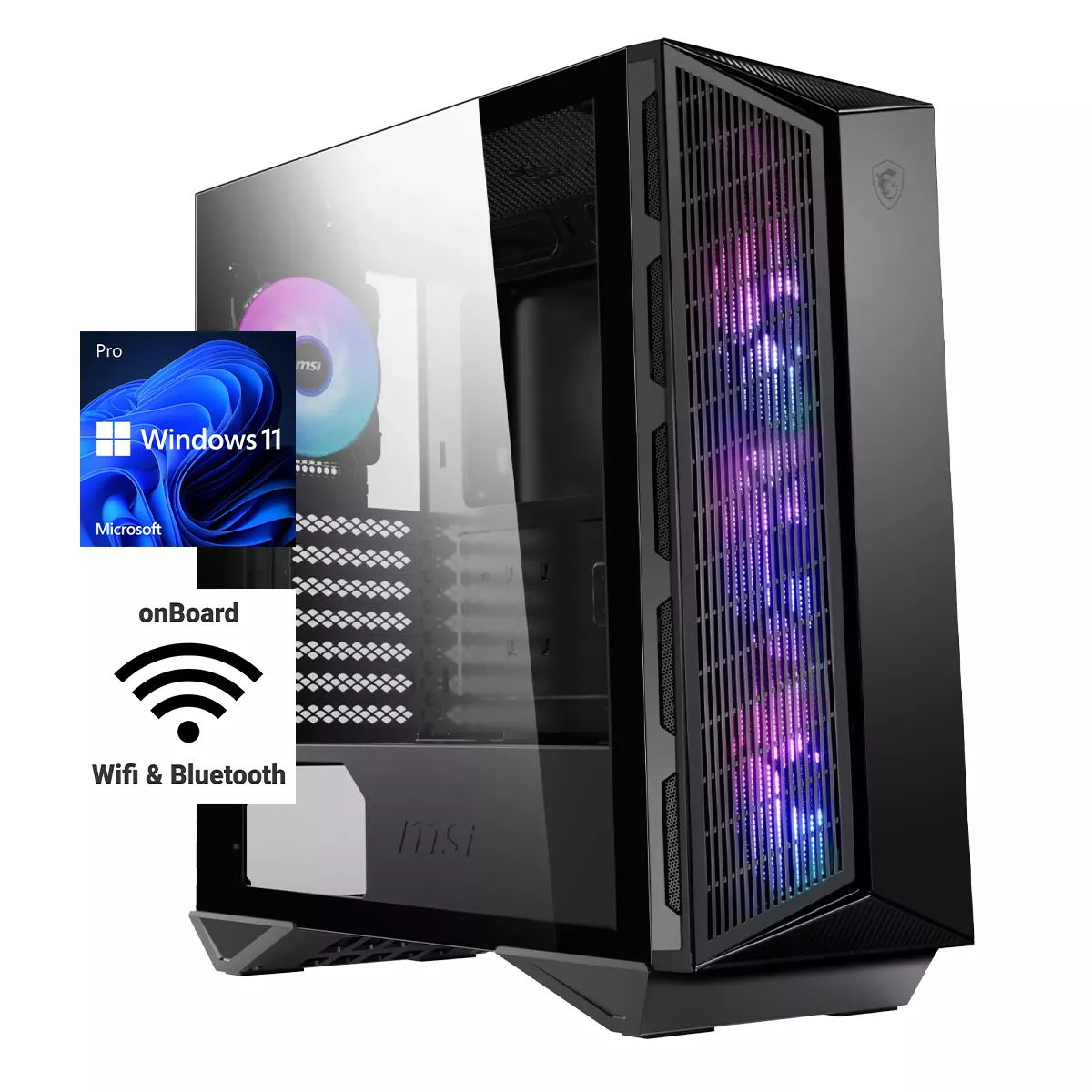 WILDRABBIT Gaming PC | Ryzen 5 7500F | Nvidia GeForce RTX 4070 Super 12GB | 32GB DDR5 RAM | 1TB NVMe SSD | Windows 11 | WLAN & Bluetooth