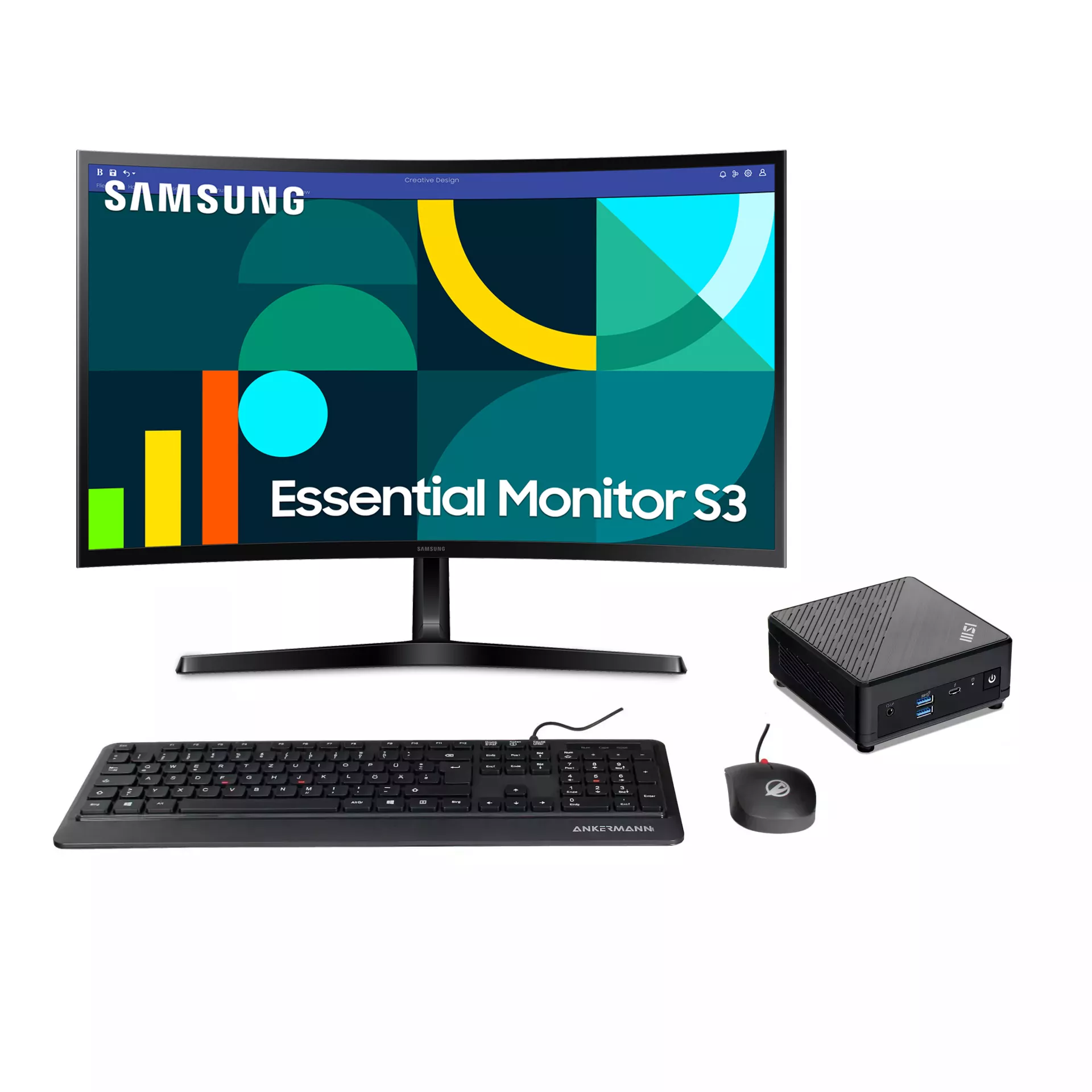 Office Cubi V3 Bundle | 32GB RAM | 1TB NVMe SSD | Windows 11 | Intel Core i7-1255U | WLAN & Bluetooth | Samsung 27" Full HD Monitor | Maus & Tastatur | MS Office 2024 Office Cubi V3 Bundle | 32GB RAM | 1TB NVMe SSD | Windows 11 | Intel Core i7-1255U | WLAN & Bluetooth | Samsung 27" Full HD Monitor | Maus & Tastatur | MS Office 2024