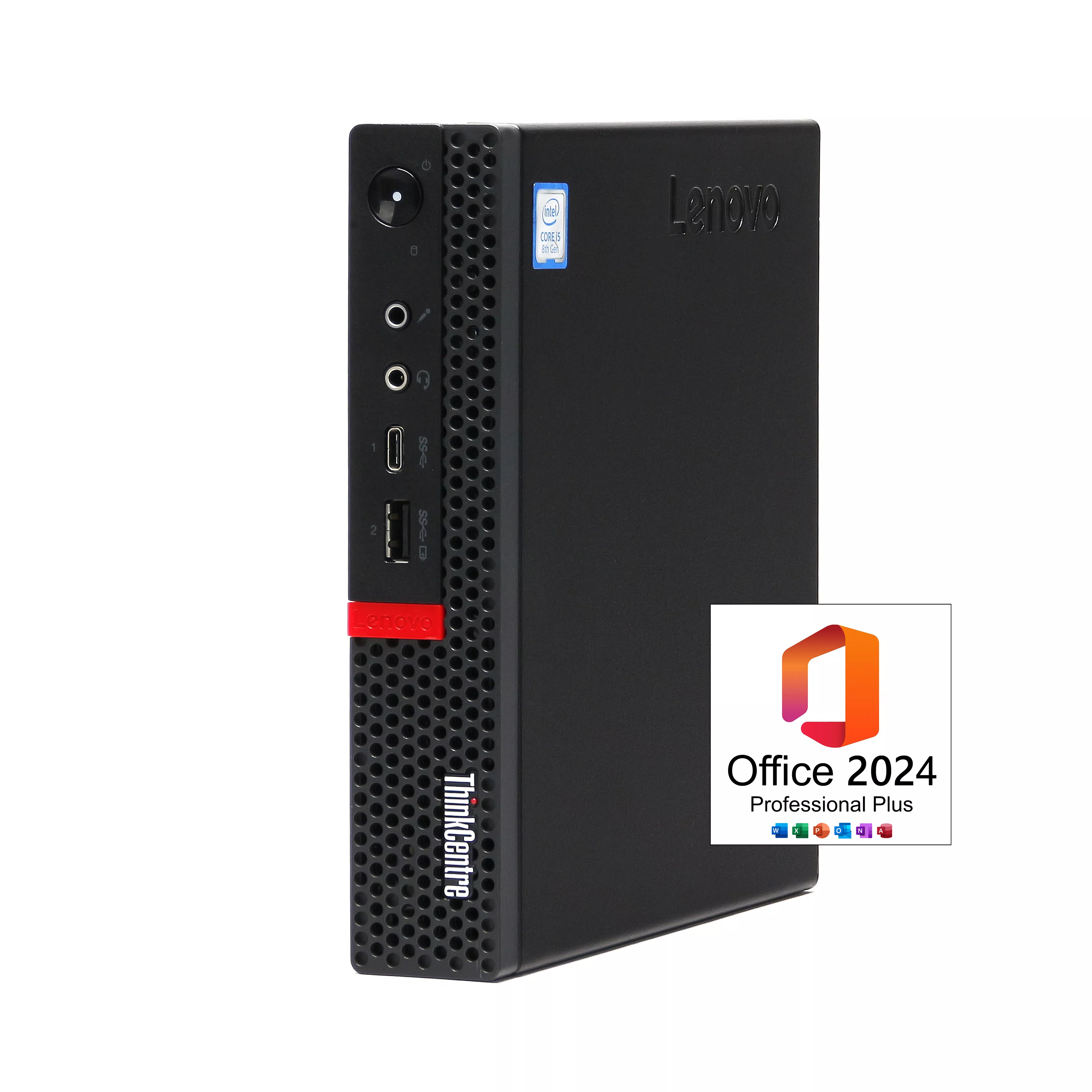 Lenovo ThinkCentre M720q Mini PC Bengpu i5 | Intel Core i5-8400T | 16GB RAM | 1TB NVMe SSD | 256GB SSD | Windows 11 | MS Office 2024