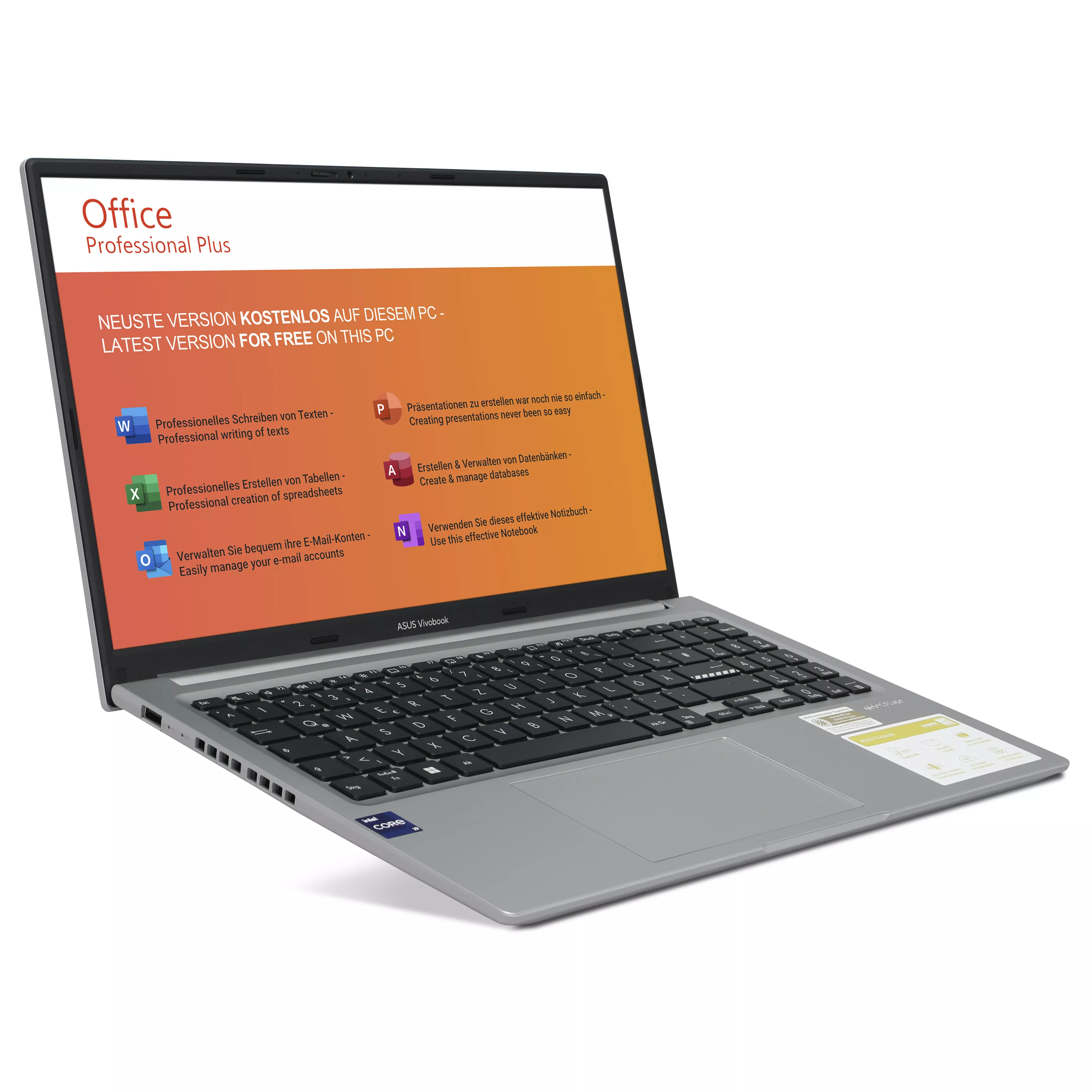 ASUS Vivobook X1505V | 16GB RAM | 1TB NVMe SSD | Intel Core i9-13900H | 15.6" OLED Display | Windows 11 Pro | WLAN & Bluetooth | MS Office 2024 ASUS Vivobook X1505V | 16GB RAM | 1TB NVMe SSD | Intel Core i9-13900H | 15.6" OLED Display | Windows 11 Pro | WLAN & Bluetooth | MS Office 2024