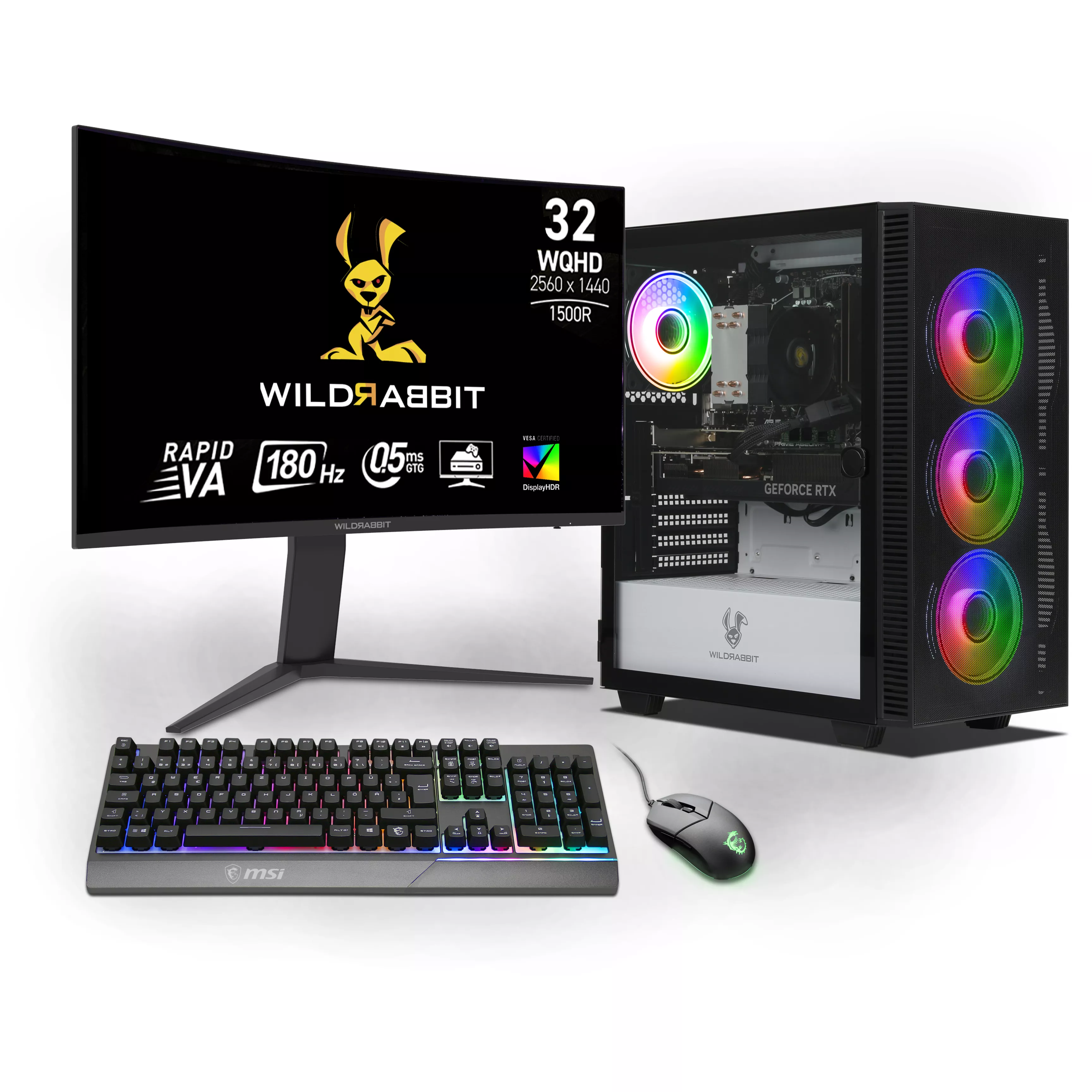 Ryzen Gaming Bundle | AMD Ryzen 7 8700F | Nvidia GeForce RTX 5070 12GB | 32GB DDR5 RAM | 1TB NVMe SSD | Windows 11 | WiFi | Wildrabbit GMX 32" WQHD LCD Gaming Monitor | MSI VIGOR GK30 Combo | Libre Office Ryzen Gaming Bundle | AMD Ryzen 7 8700F | Nvidia GeForce RTX 5070 12GB | 32GB DDR5 RAM | 1TB NVMe SSD | Windows 11 | WiFi | Wildrabbit GMX 32" WQHD LCD Gaming Monitor | MSI VIGOR GK30 Combo | Libre Office
