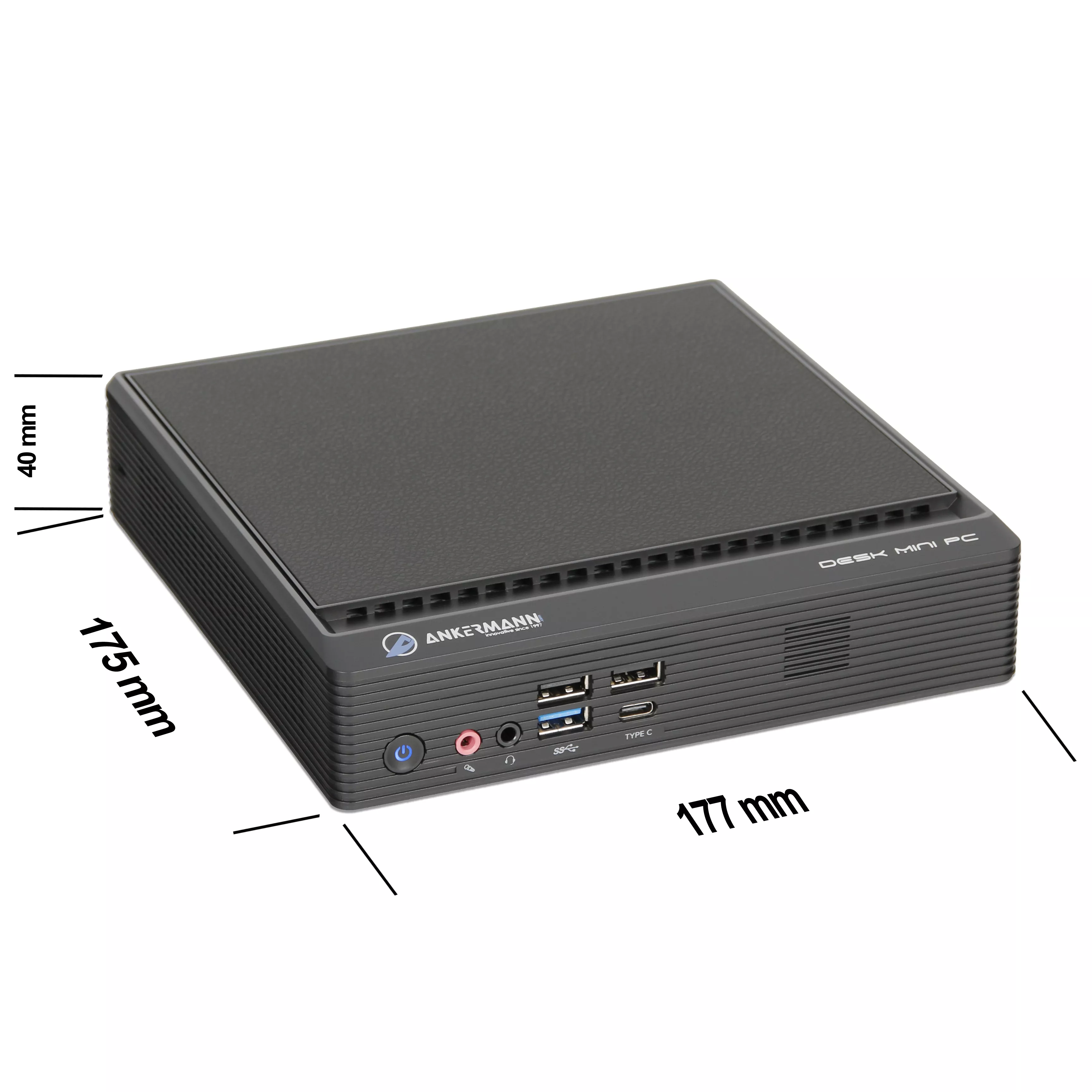 Ankermann PN61 Mini PC | Intel Core i7-12700 | 16GB RAM | 1TB NVMe SSD | Windows 11 | WLAN & Bluetooth | MS Office 2024