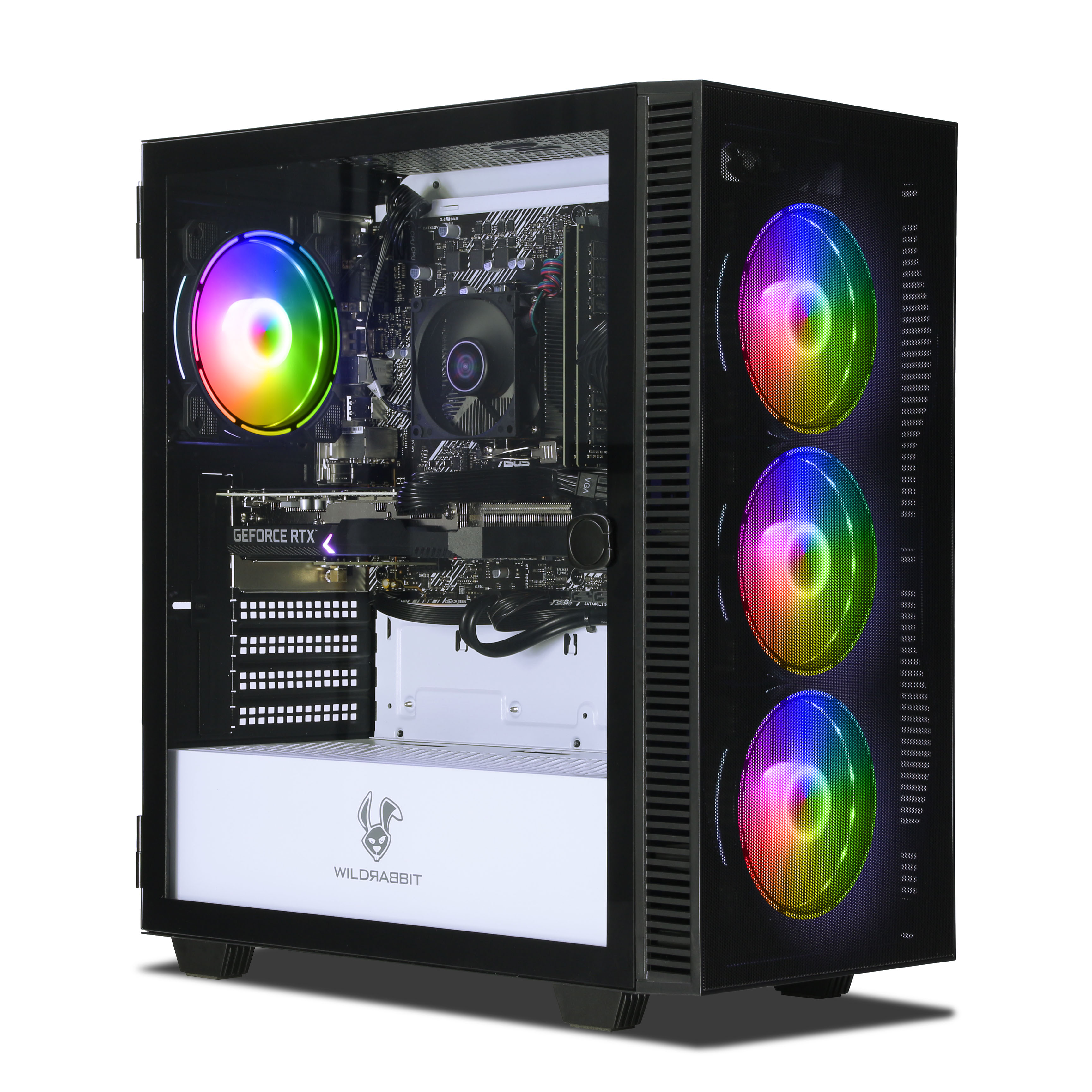 Daily Gamer V2 PC | AMD Ryzen 7 5700X | GeForce RTX 3060 12GB | 32GB RAM |  1TB SSD | 2TB HDD | WILDRABBIT AERO Case | Windows 11 | 650W Be Quiet! | ...