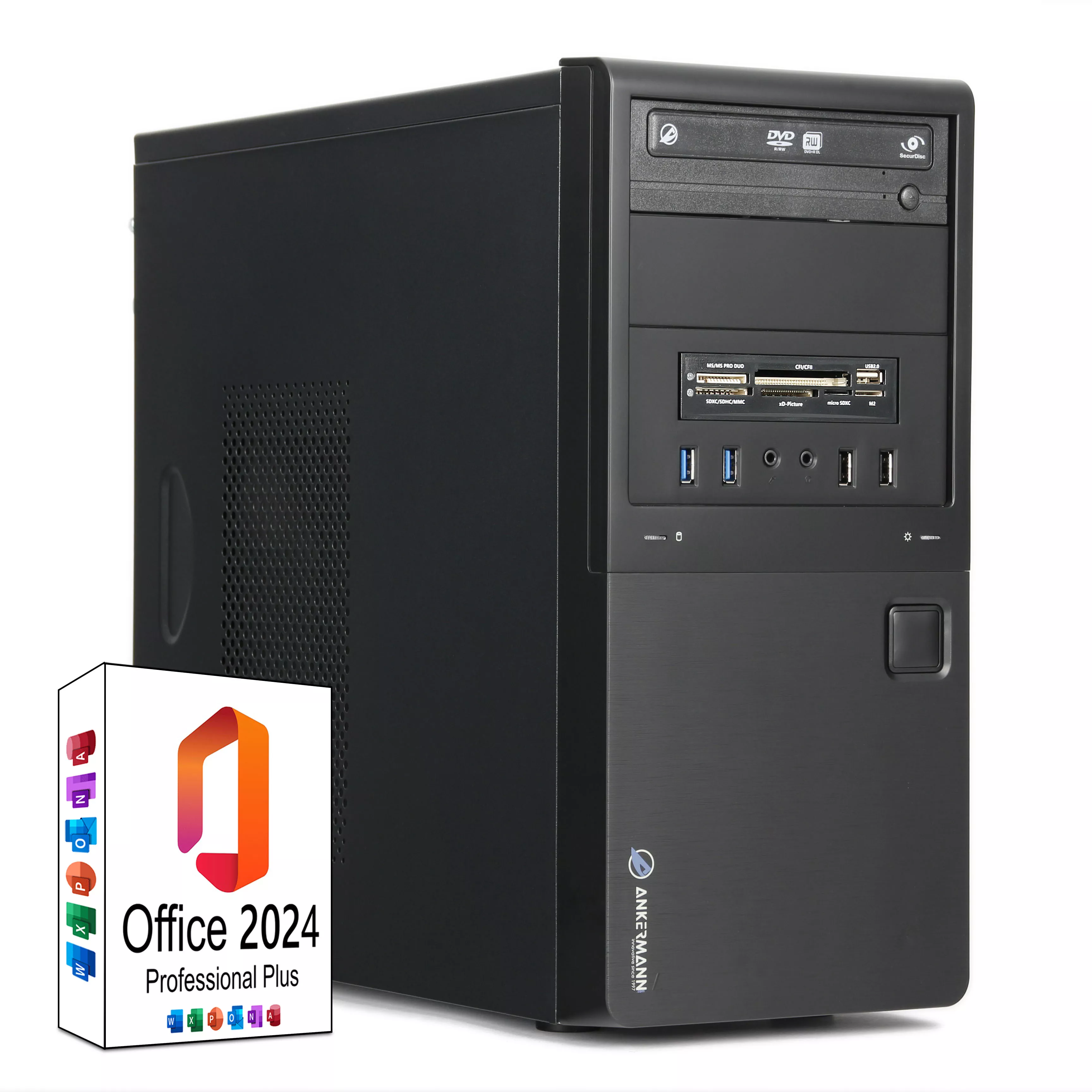 Business Office Work PC | AMD Ryzen 5 8500G | 32GB DDR5 RAM | 1TB NVMe SSD | Windows 11 | MS Office 2024