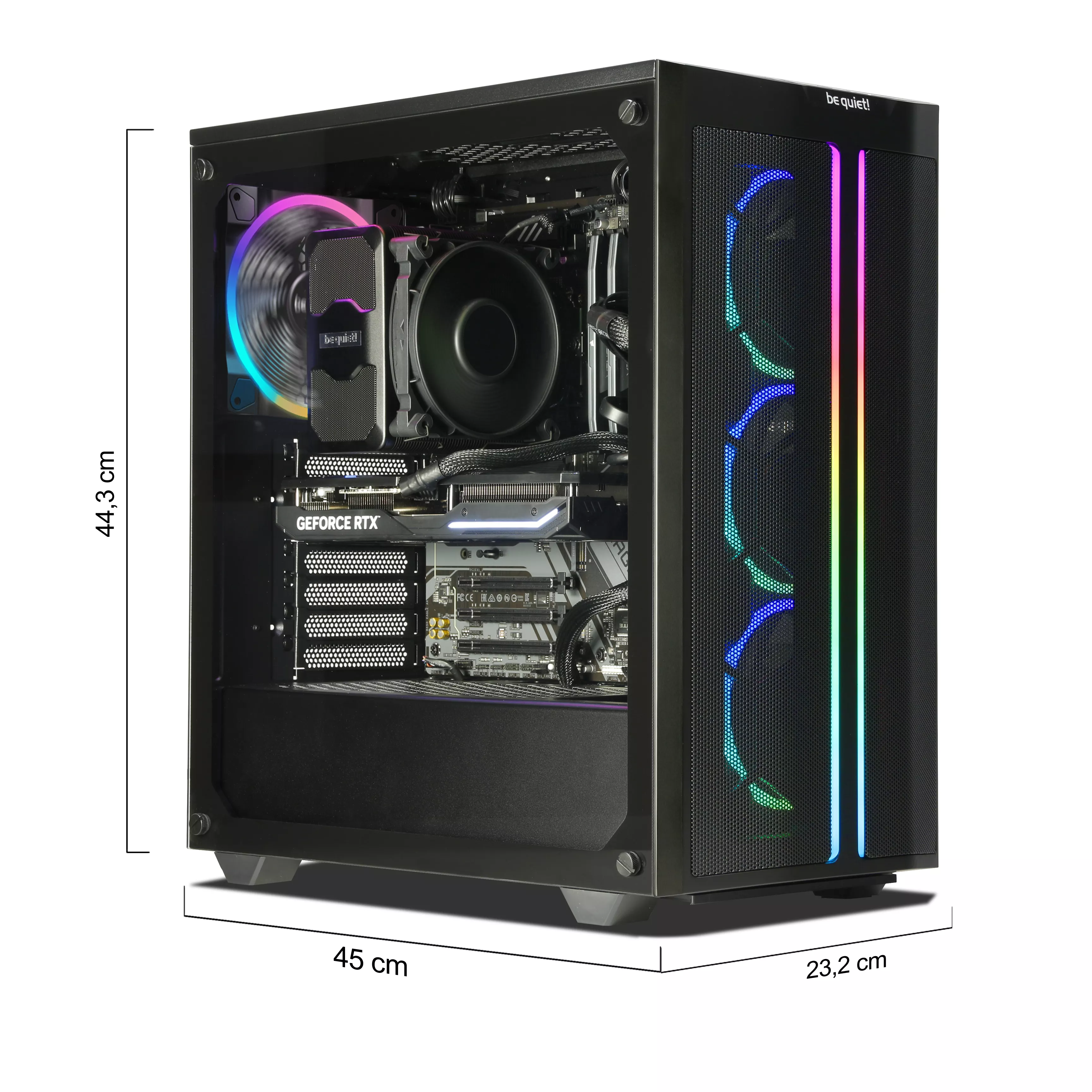 WILDRABBIT Gaming PC | AMD Ryzen 7 7700X | Nvidia GeForce RTX 4070 Super 12GB | 32GB DDR5 RAM | 2TB NVMe SSD | Windows 11 | WLAN & Bluetooth