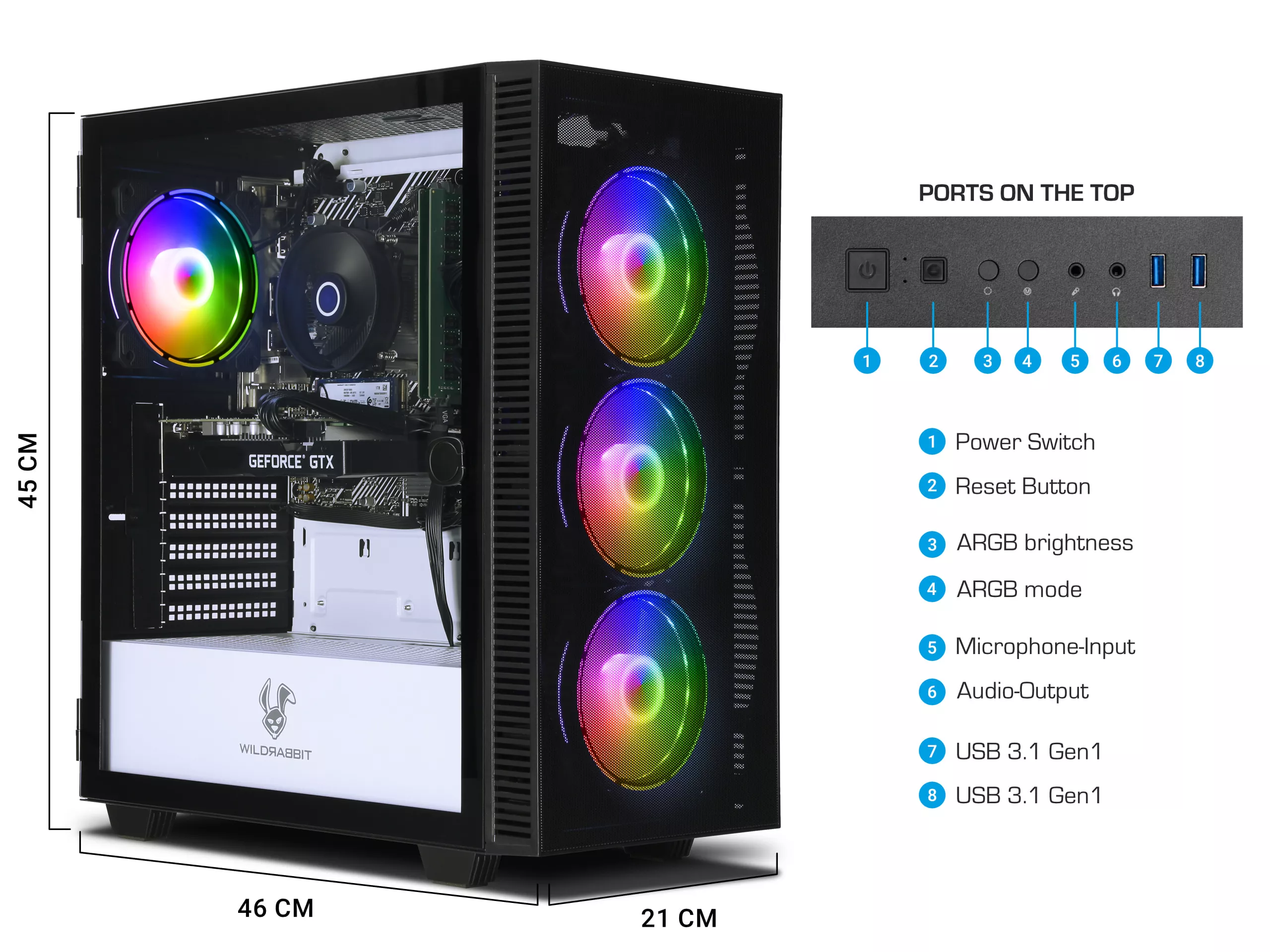 Gaming Business V2 | Intel Core i5-10400F | Nvidia GeForce GTX 1650 4Go | 32Go RAM | 1To NVMe SSD | Windows 11 | Libre Office