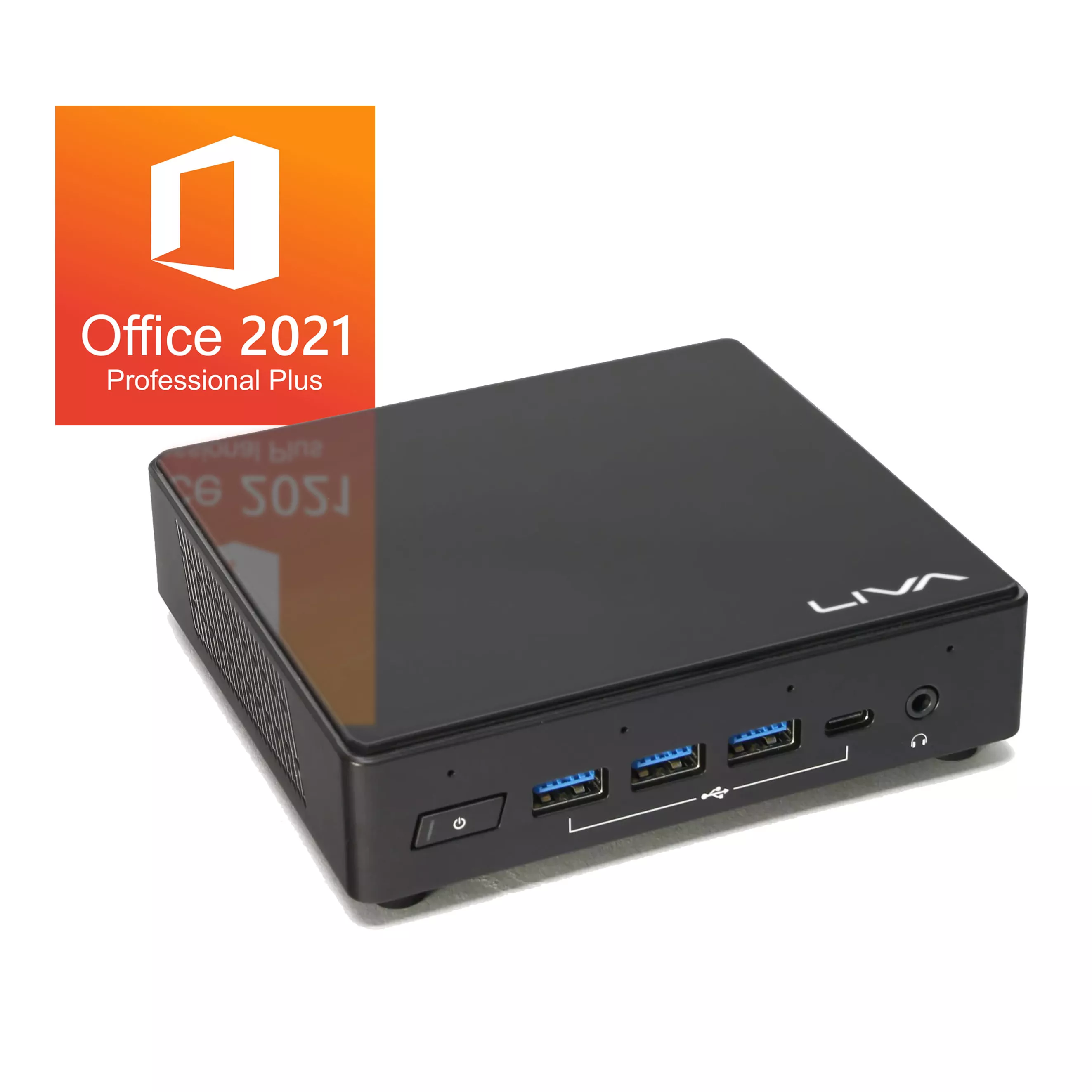 EliteGroup Liva Z3 Plus | 16GB RAM | 1TB NVMe SSD | Windows 11 | WiFi & BT | MS Office 2021