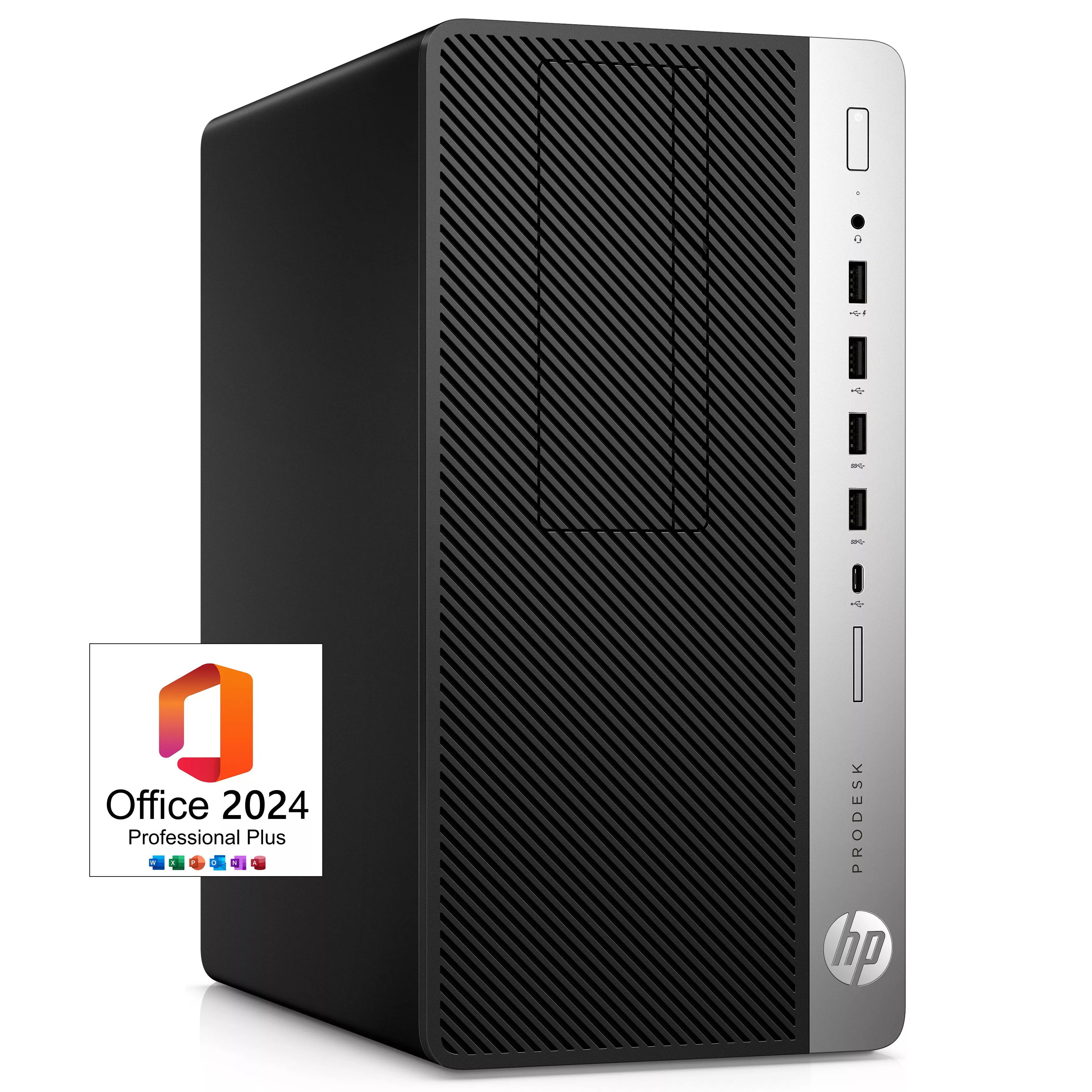 HP Prodesk 600 G4 MT iGPU | Intel Core i7-8700 | 16GB RAM | 1TB NVMe SSD | Windows 11 | WLAN | MS Office 2024