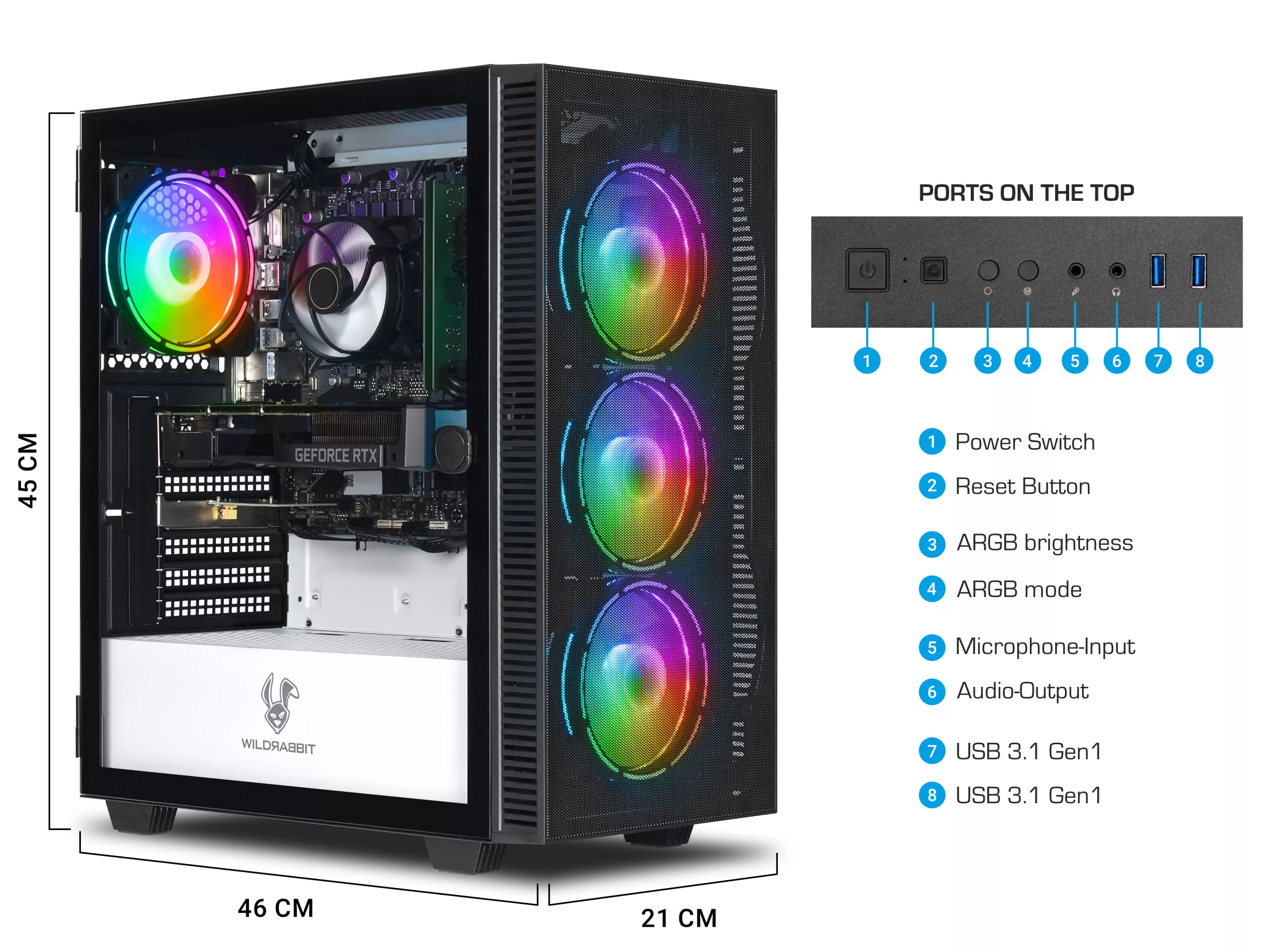 Business V3 | Intel Core i5-12400F | Nvidia GeForce RTX 3050 6GB | 16GB DDR5 RAM | 1TB NVMe SSD | Windows 11 | WiFi & Bluetooth | Libre Office